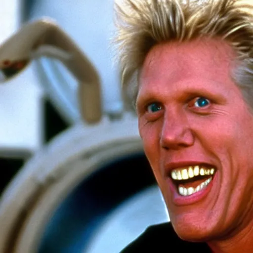 Image similar to gary busey in starship troopers