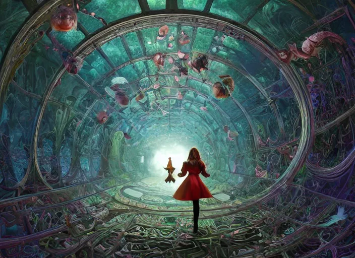 Premium AI Image  Surreal background of magical wonderland neural