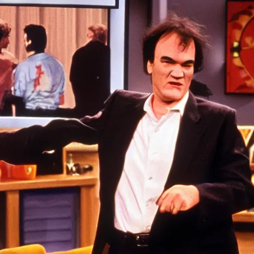 Image similar to quentin tarantino in the tv show seinfeld