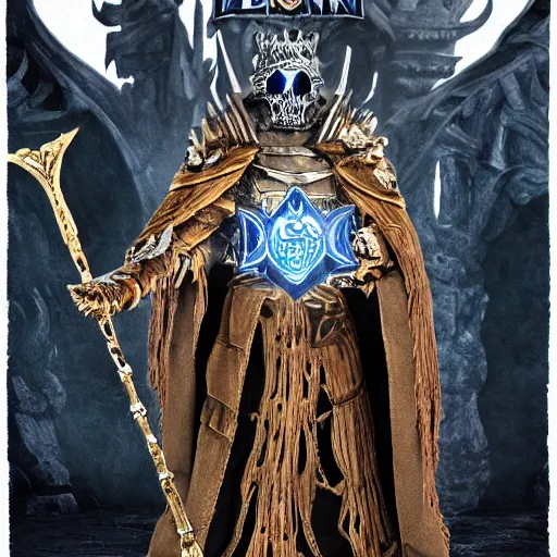 Image similar to the lich king as a chad