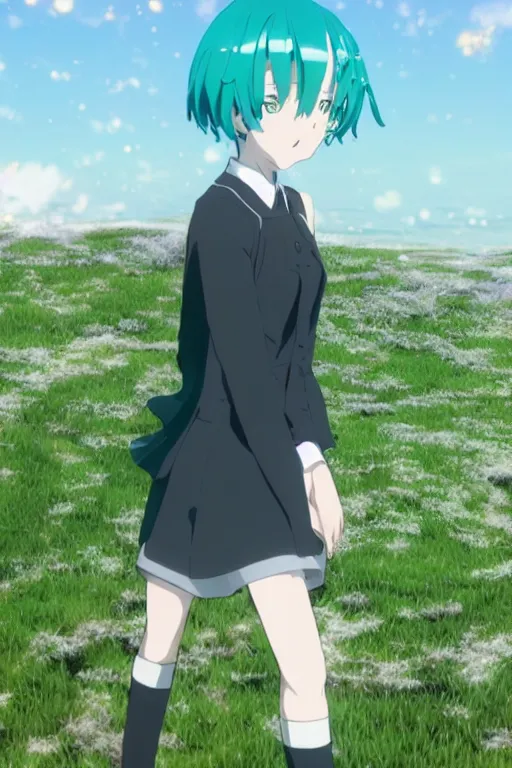 3d rendering of an anthem anime girl