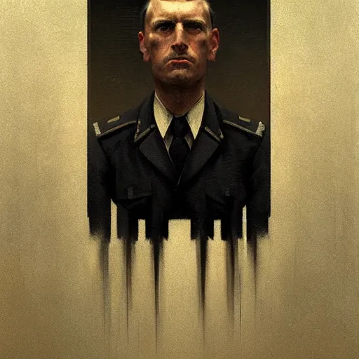 Prompt: UHD photorealistic socialist Gestapo in the USA, in the style of tonalism by Greg Rutkowski, trending on Artstation, hyperrealistic, correct details, symmetrical faces