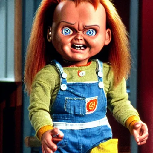 Image similar to Chucky the doll on an episode of Full House