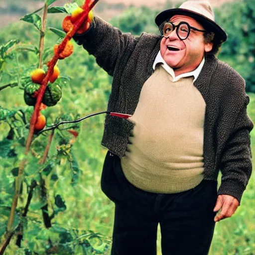 Image similar to danny devito as straw berry