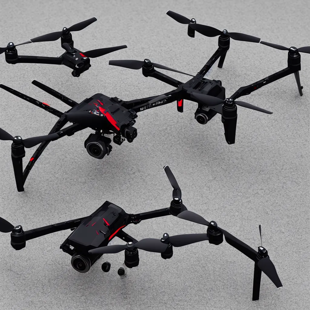 Image similar to a dji fpv drone made of carbon fiber vector art