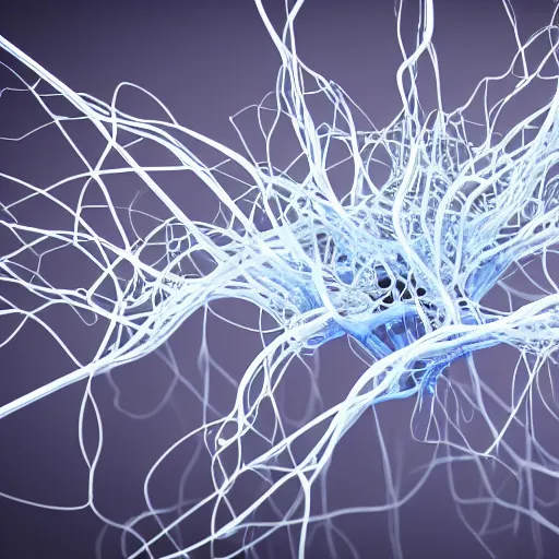 Image similar to 3 d render of neurons connecting and transmitting information