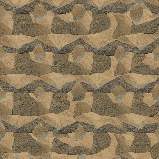 Image similar to toonami third textured riverbed pattern, symmetrical