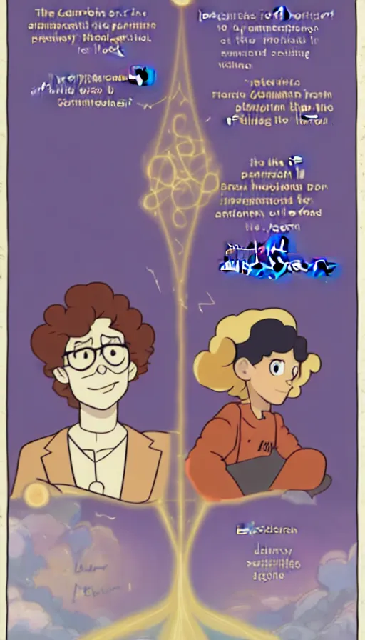 Image similar to the two complementary forces that make up all aspects and phenomena of life, by Rebecca Sugar