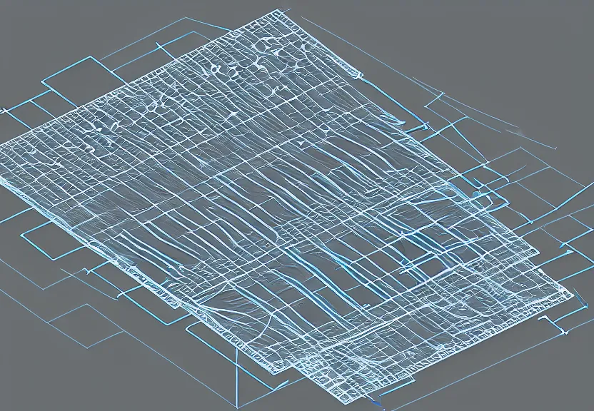 Prompt: diagram, negative entropy generator with field effect interface, exploded view, cross cut view, fine detail, large format