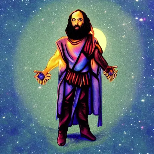 Prompt: space jesus