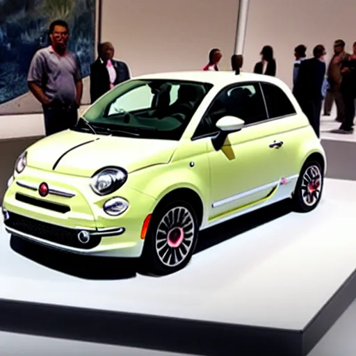 Image similar to fiat 5 0 0, prototype demo at the hall of science