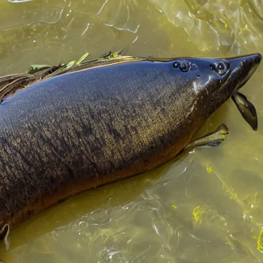 Image similar to a photo showing a rotten tench