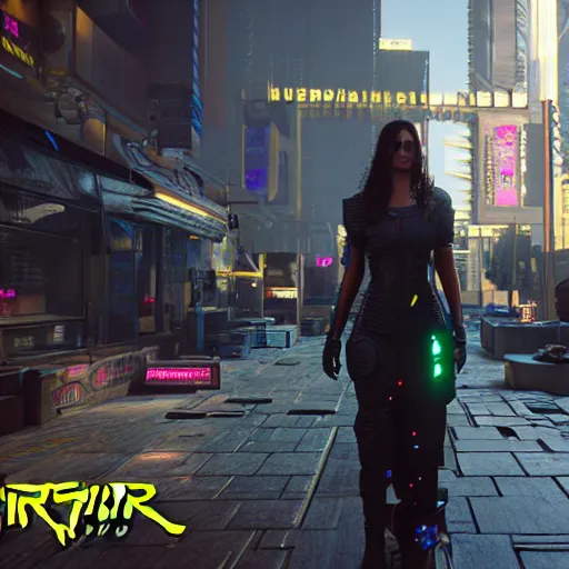 Image similar to tissaia de vries in cyberpunk 2 0 7 7, unreal engine 5 4 k, hyperdetailed photorealism