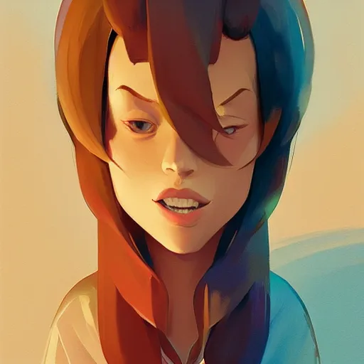 Image similar to face icon stylized minimalist pax, loftis, cory behance hd by jesper ejsing, by rhads, makoto shinkai and lois van baarle, ilya kuvshinov, rossdraws global illumination