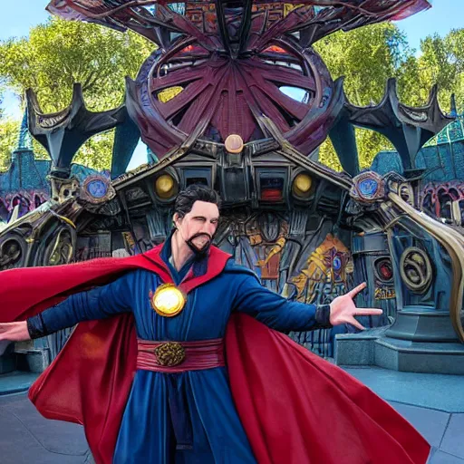 Image similar to doctor strange shattered realm at Disneyland