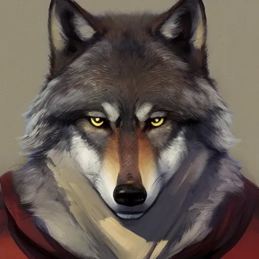 portrait of wolf o'donnell from starfox, artstation, | Stable Diffusion ...