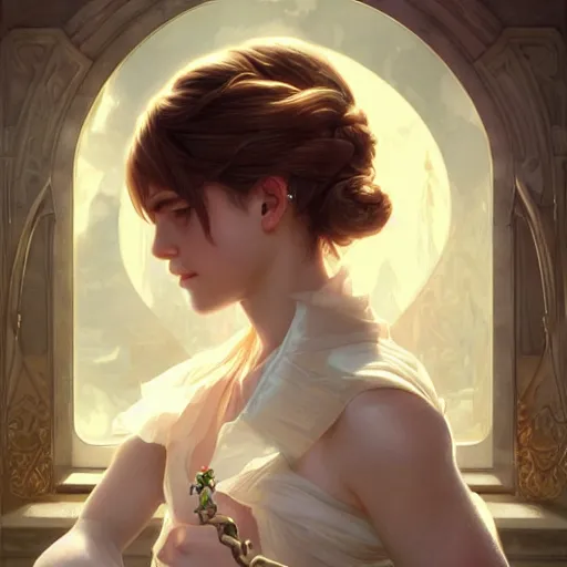 Prompt: ultra realistic illustration, emma watson anime, intricate, elegant, highly detailed, digital painting, artstation, concept art, smooth, sharp focus, illustration, art by artgerm and greg rutkowski and alphonse mucha and wlop