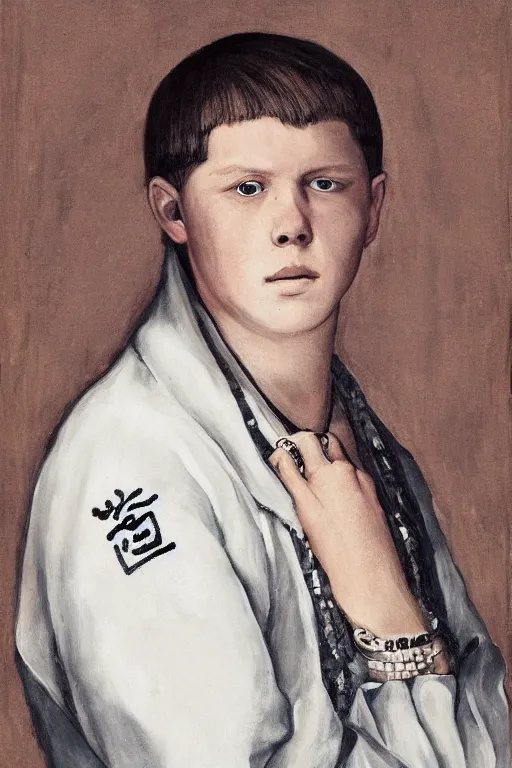 Prompt: portrait of yung lean renaissance style