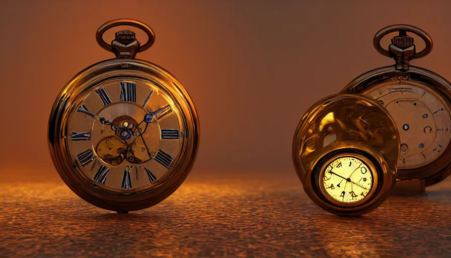 Glowing on sale pocket watch