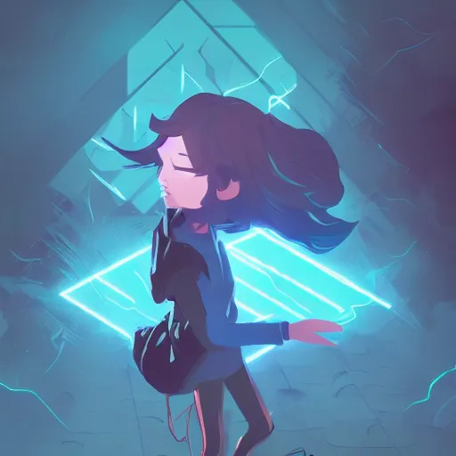 Image similar to magic skill danger sense stylized digital illustration video game icon artstation lois van baarle, ilya kuvshinov, rossdraws,