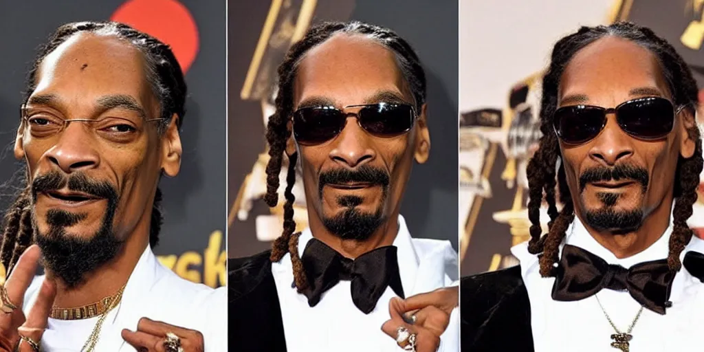 Image similar to snoop dogg's head is a dog