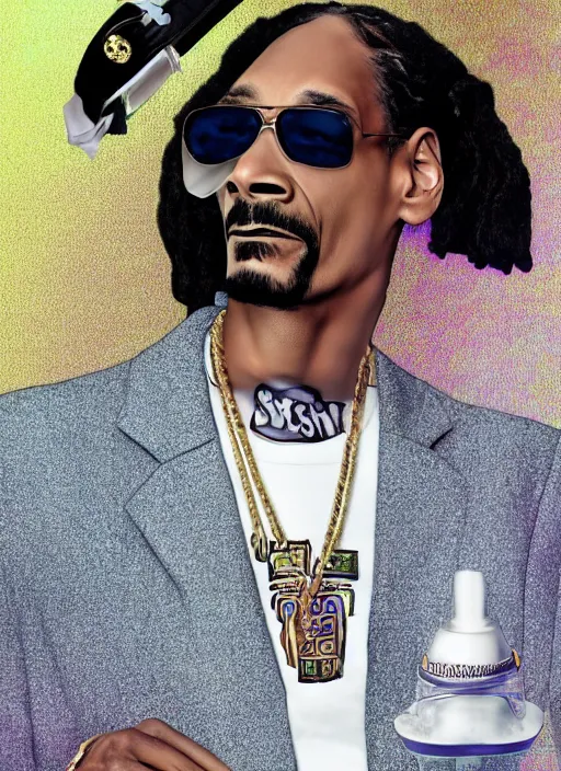 Prompt: Snoop dogg in the slyzerin faculties