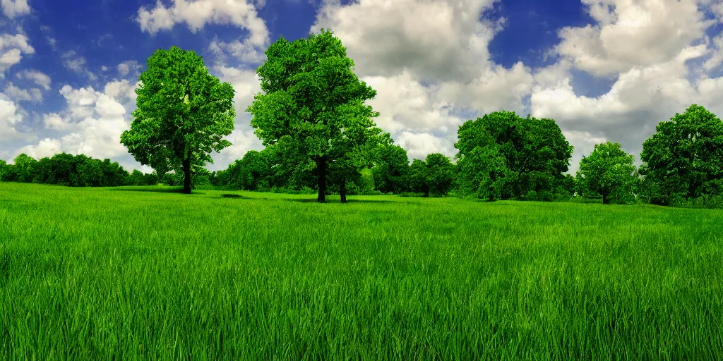 Prompt: idyllic beautiful green pasture, detailed, intricate, masterpiece, 8k resolution,