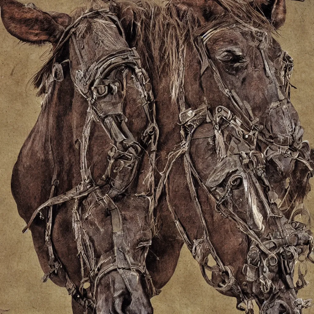 Image similar to a grinning mule, highly detailed digital art, 1990s