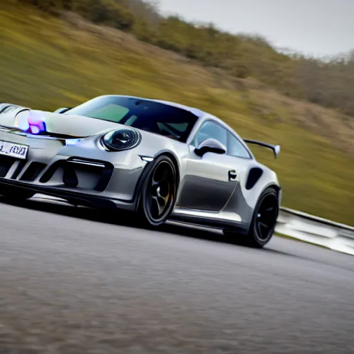 Prompt: a black 2 0 2 1 porsche 9 1 1 gt 3 driving on a windy road, action photo, 4 k