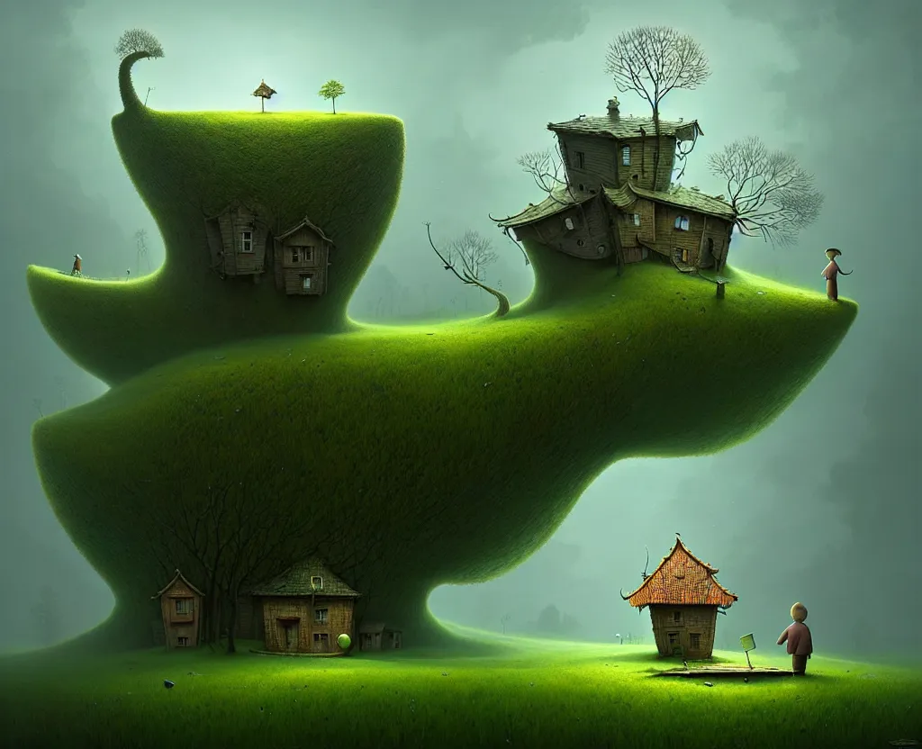 Prompt: monster hunt weak minds gediminas pranckevicius