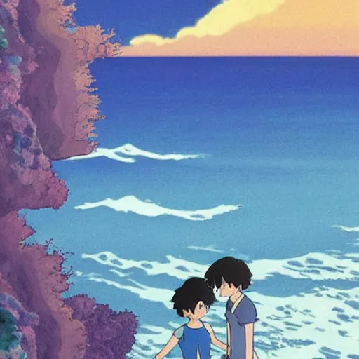 Prompt: ocean by Studio Ghibli