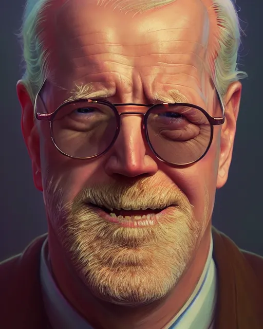 Prompt: highly detailed vfx portrait of a drooling joe biden, stephen bliss, unreal engine, greg rutkowski, loish, rhads, beeple, makoto shinkai and lois van baarle, ilya kuvshinov, rossdraws, tom bagshaw, alphonse mucha, global illumination, detailed and intricate environment