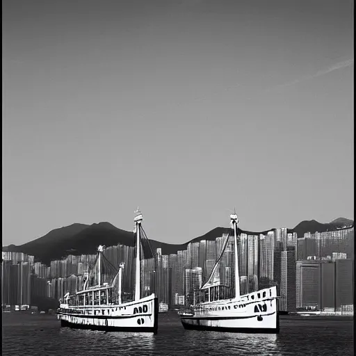 Prompt: hongkong, by fan ho,