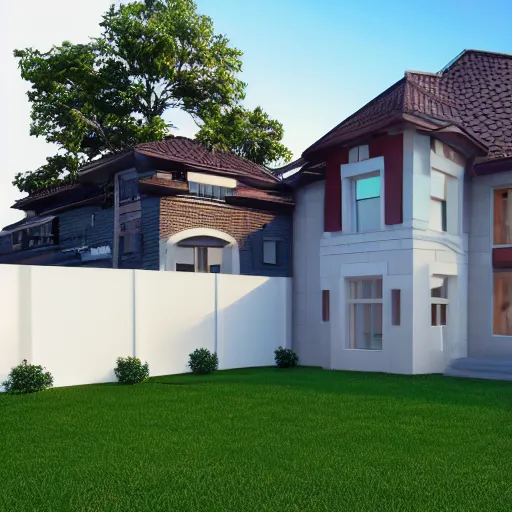 Image similar to 3 d render of a house