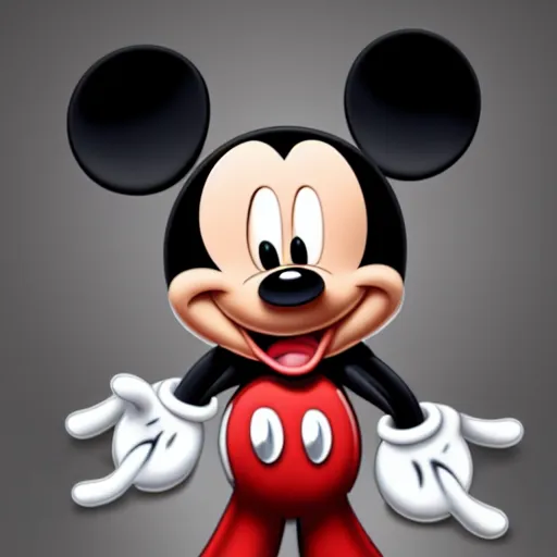 Image similar to photorealistic cursed mickey mouse, award winning photorealistic horror art