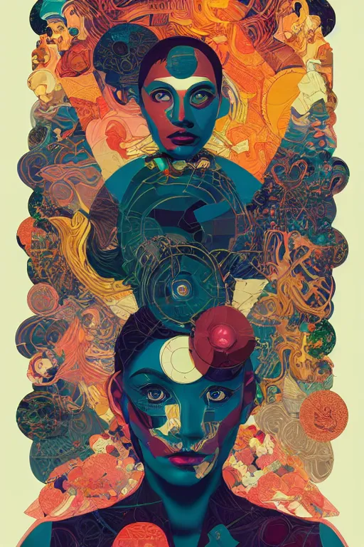 Image similar to portrait of godel's completeness theorem, by tristan eaton, victo ngai, peter mohrbacher, artgerm,