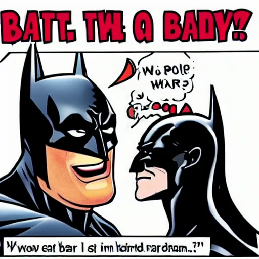 Prompt: batman telling bad jokes