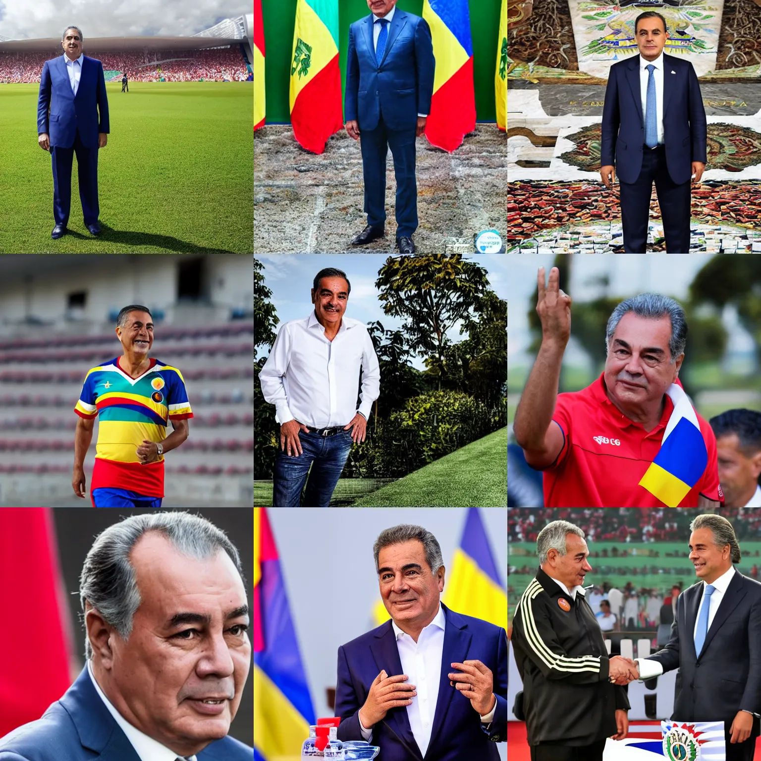 Prompt: presidente de Colombia,2022, fútbol, fotografia