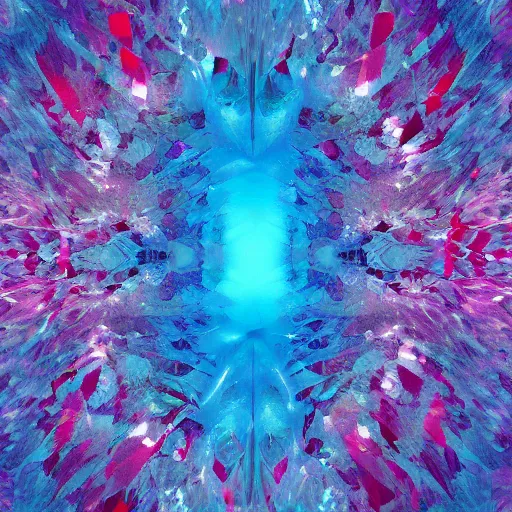 Image similar to islife tearing submerged transparent crystallidigitalart