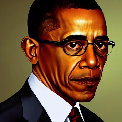 Prompt: Barrack Obama as Gustavo Fring from Breaking Bad, shot on iPhone, 1080p 4k resolution,