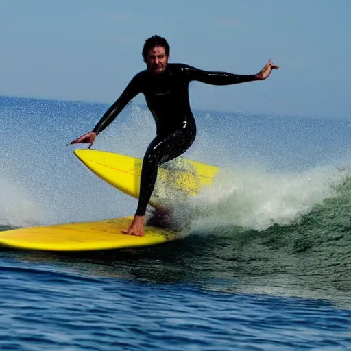 Image similar to a surfer eating a shark