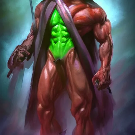 Prompt: Rainbow Grim Reaper, muscled, Pride, artstation