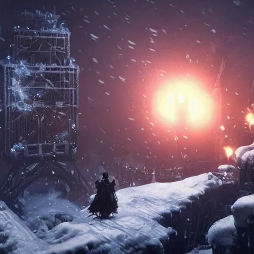 Prompt: frostpunk, no words, no text