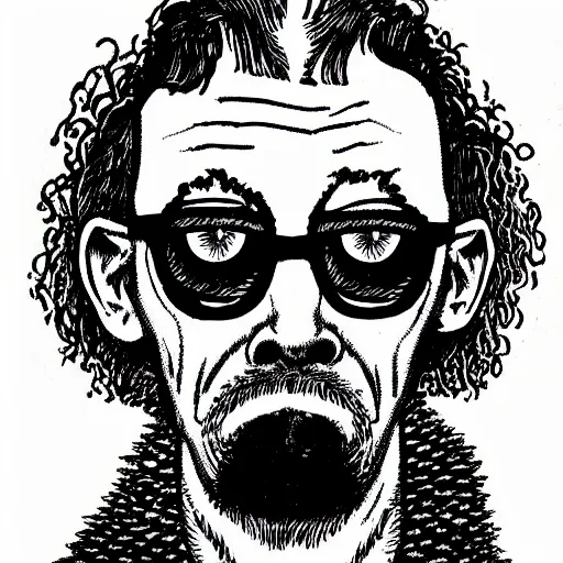 Prompt: GG Allin portrait illustration by Robert Crumb