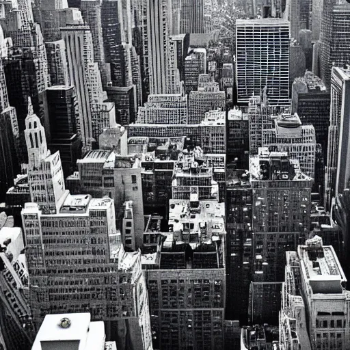 Image similar to view of New York from the perspective of an ant