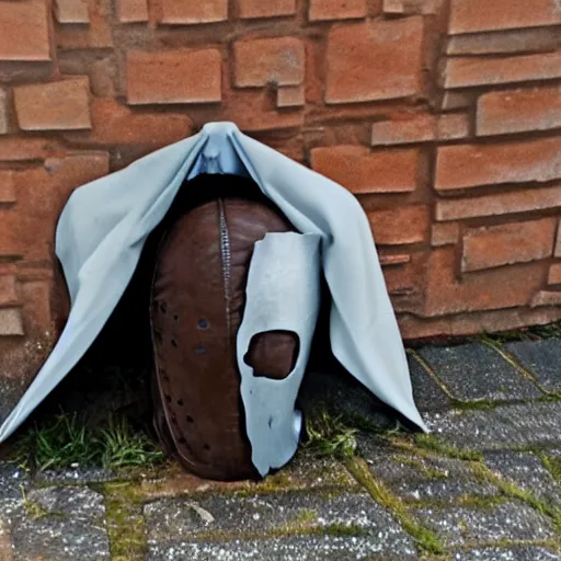 Image similar to the headless horseman finds his head in the lost and found bin