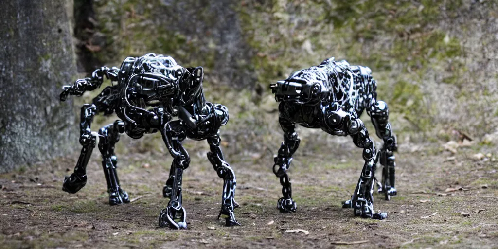 Image similar to photo of cybermorphic robotic animal