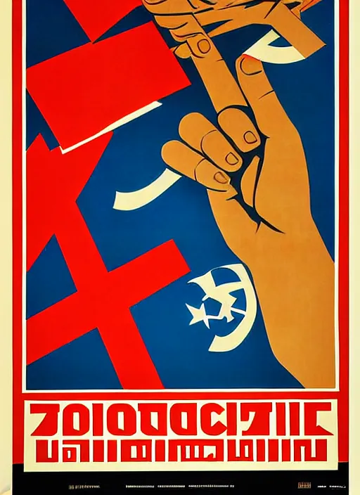 Image similar to soviet propaganda poster of the union of european soviets, socialist realism. by alexander zelensky, viktor deni, havrylo pustoviyt