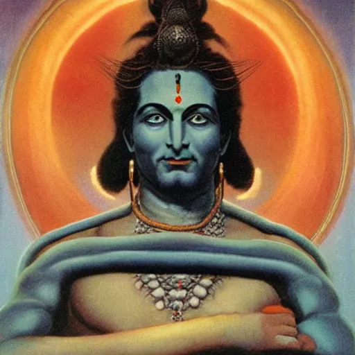 Image similar to Shiva, style of Bekinski, Ridley Scott, Thomas Blackshear