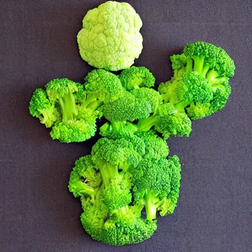 Image similar to barack obama made out of broccoli
